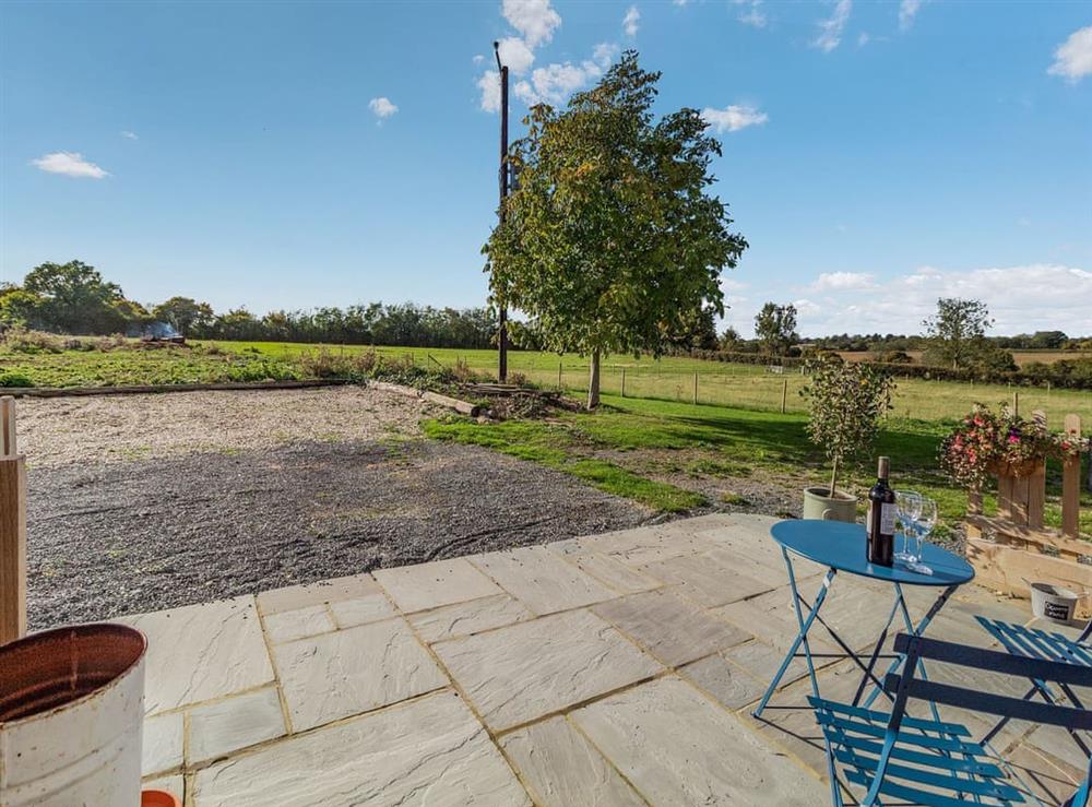 Patio at Converted Stable No 3 in Great Sampford, Essex