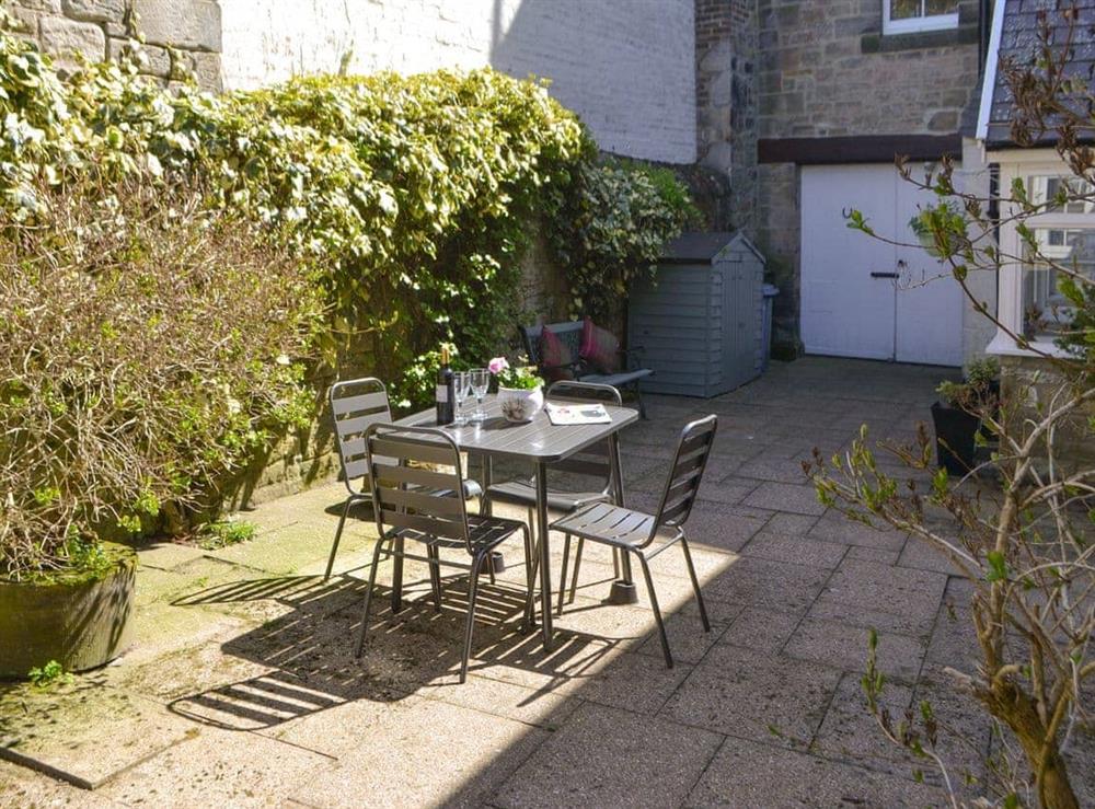 Outdoor area at Conway Cottage in Rothbury, Northumberland