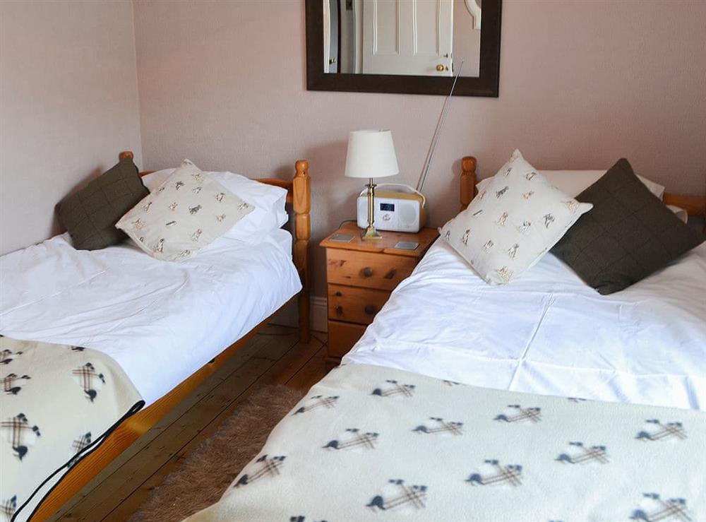 Twin bedroom at Conway Cottage in Rothbury, Northumberland