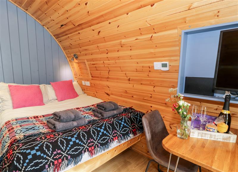 This is a bedroom at Conwy Pod, Capel Garmon near Betws-Y-Coed