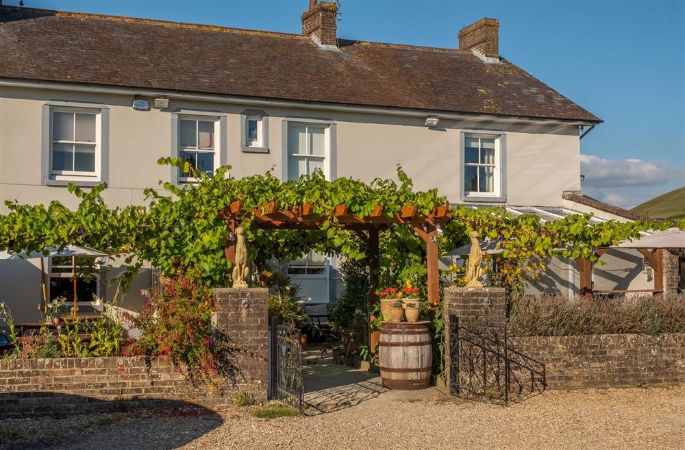 Greyhound Inn within walking distance at Coombe Cottage, Dorchester