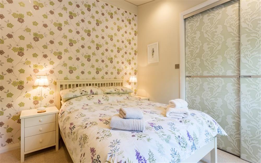 One of the 2 bedrooms at Coombe Croft Lodge in Kingsbridge
