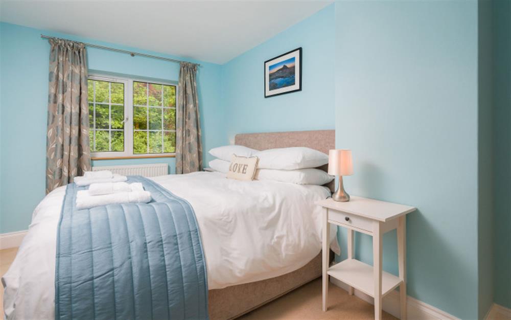 Bedroom 3 - double bedroom with adjacent bathroom at Coombe Park in Chillington