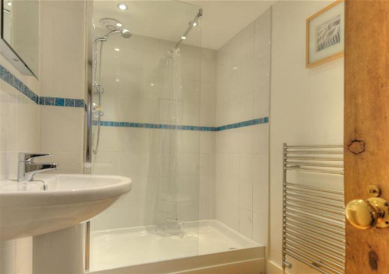 This is the bathroom at Coombe Street Cottage, Lyme Regis