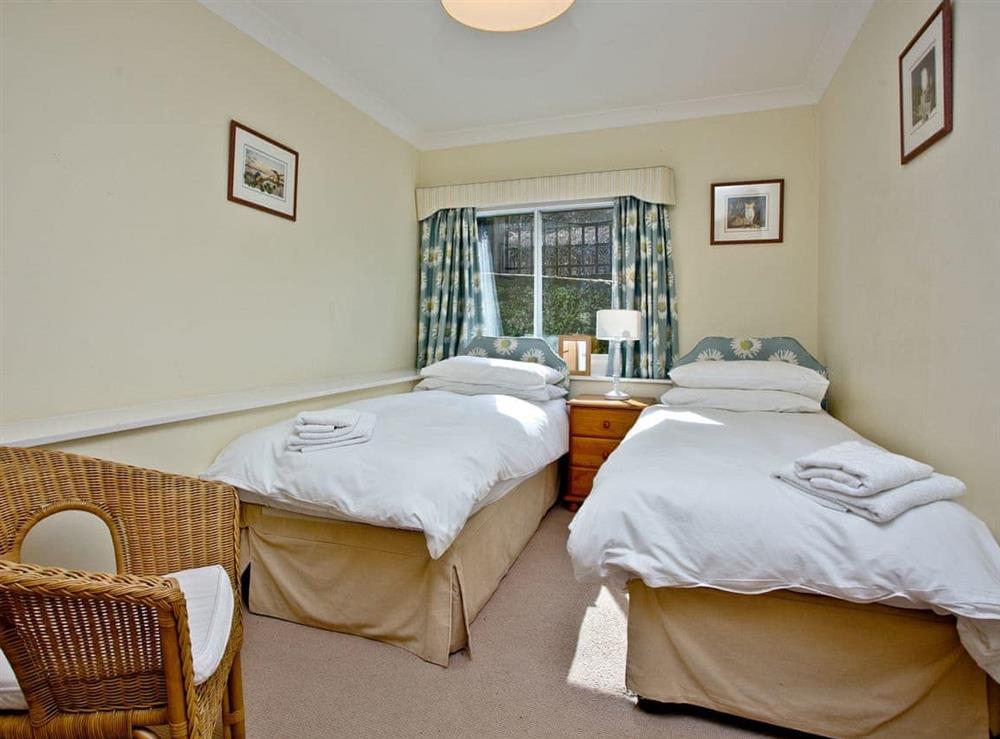Comfortable twin bedroom at Coombery Loft in Bow Creek, Nr Totnes, South Devon., Great Britain