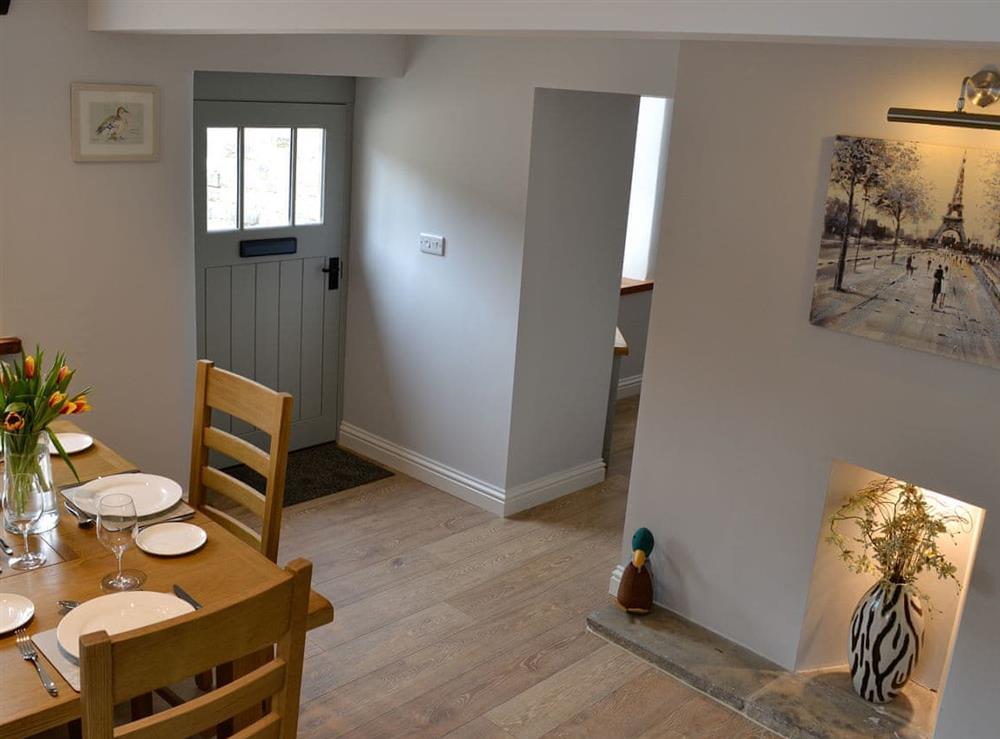 Dining area at Cooper Cottage in Addingham, near Skipton, West Yorkshire