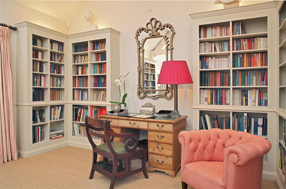 The library will keep you busy for hours at Cope Cottage, Bruern, near Chipping Norton