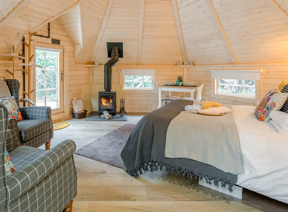 Interior at Copper Beech Cabin in Carluke, Lanarkshire