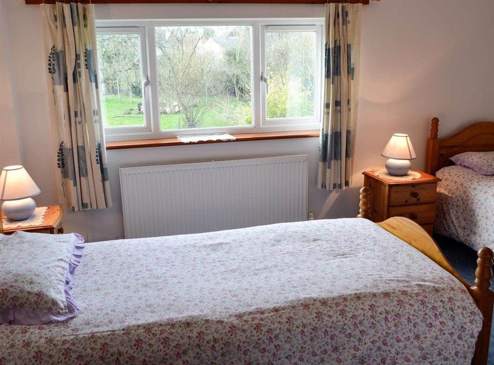 Twin bedroom at Copper Beech in Netherbury, Bridport, Dorset. , Great Britain