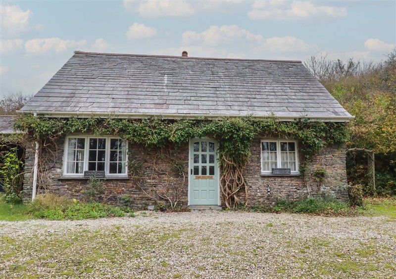 Outside Copper Mine Cottage at Copper Mine Cottage, Trelill near Port Isaac
