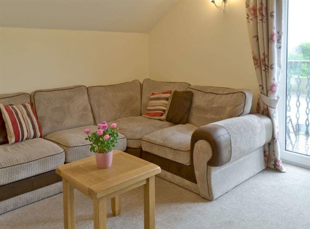Comfy corner sofa at Hare Lodge, 
