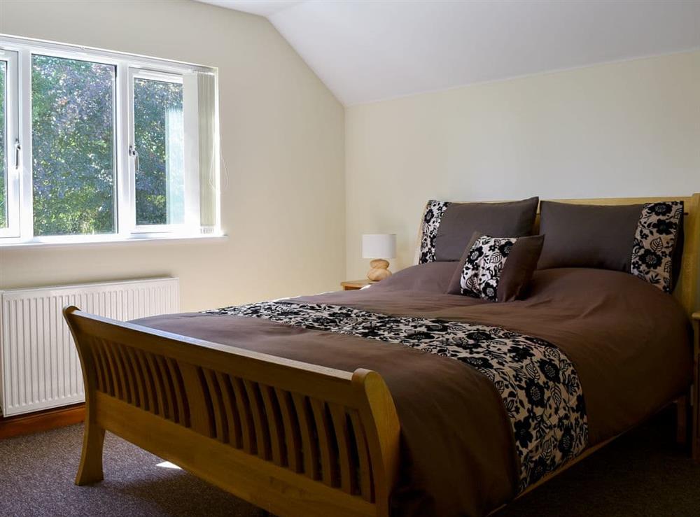 Comfortable double bedroom at Copperfield Lodge in Sandown, Isle of Wight