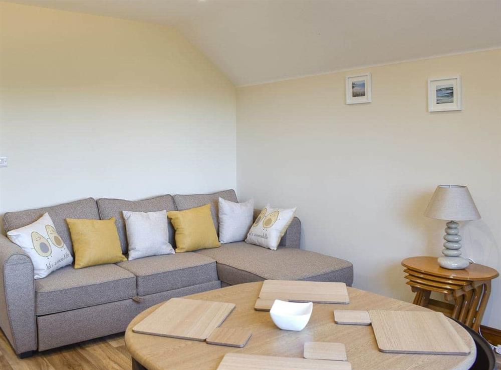 Comfortable living area at Copperfield Lodge in Sandown, Isle of Wight
