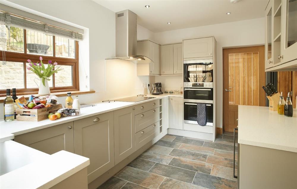 Spacious fully equipped kitchen at Coppet Hall Lodge, Saundersfoot