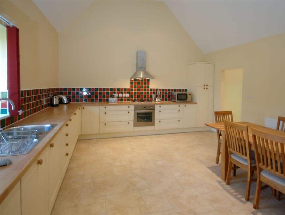 This is the kitchen at Copyhold Barns in Chichester, West Sussex