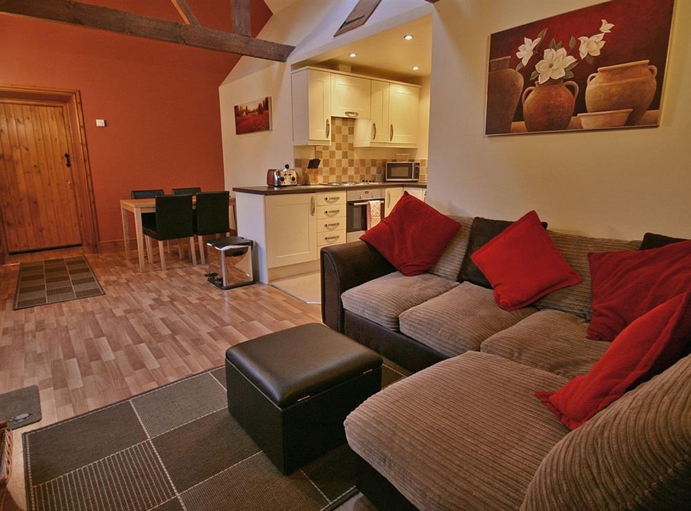 Open plan living/dining room/kitchen at Coquet Cottage in Morpeth, Northumberland