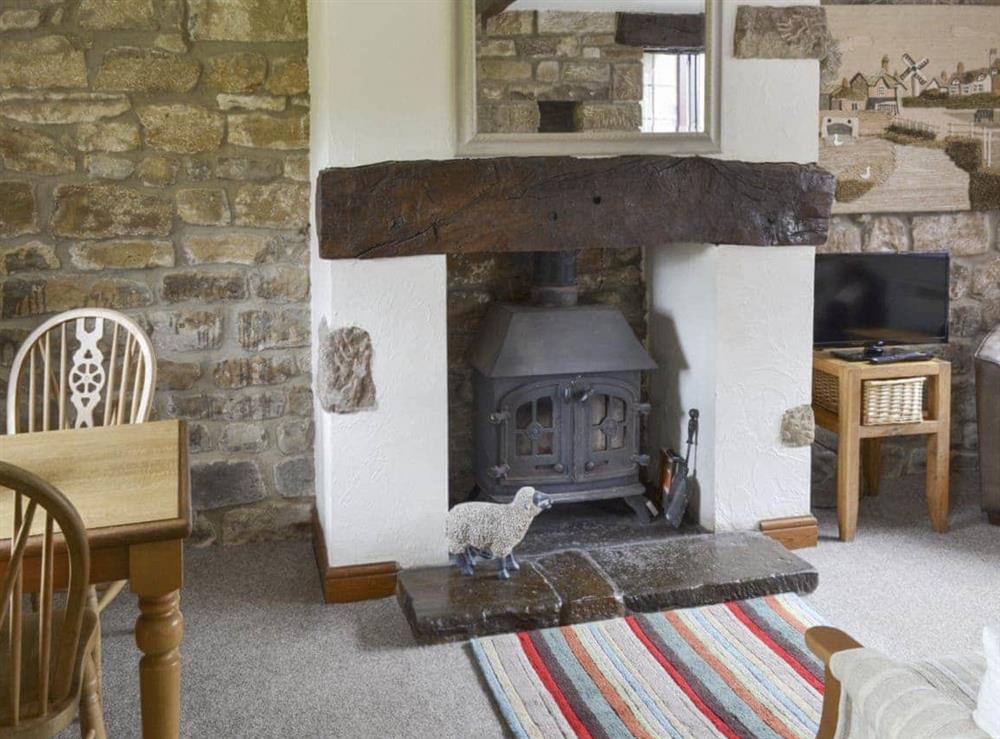 Characterful living and dining room at Corby Wood in Rosedale, near Pickering, North Yorkshire