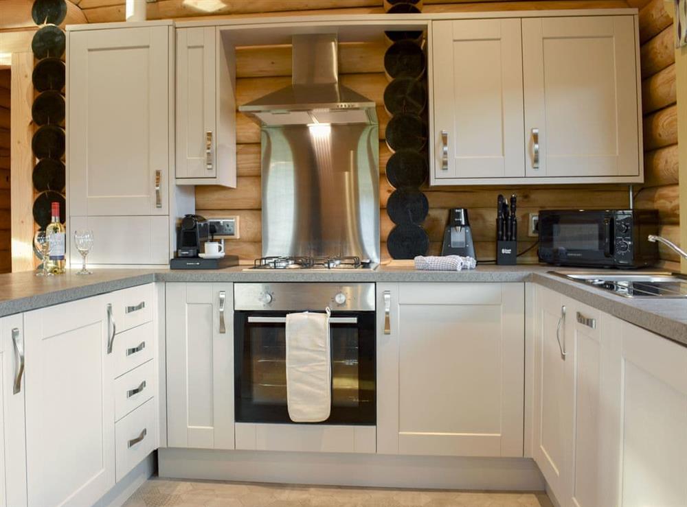 Kitchen at Coria Lodge in Ebchester, Northumberland