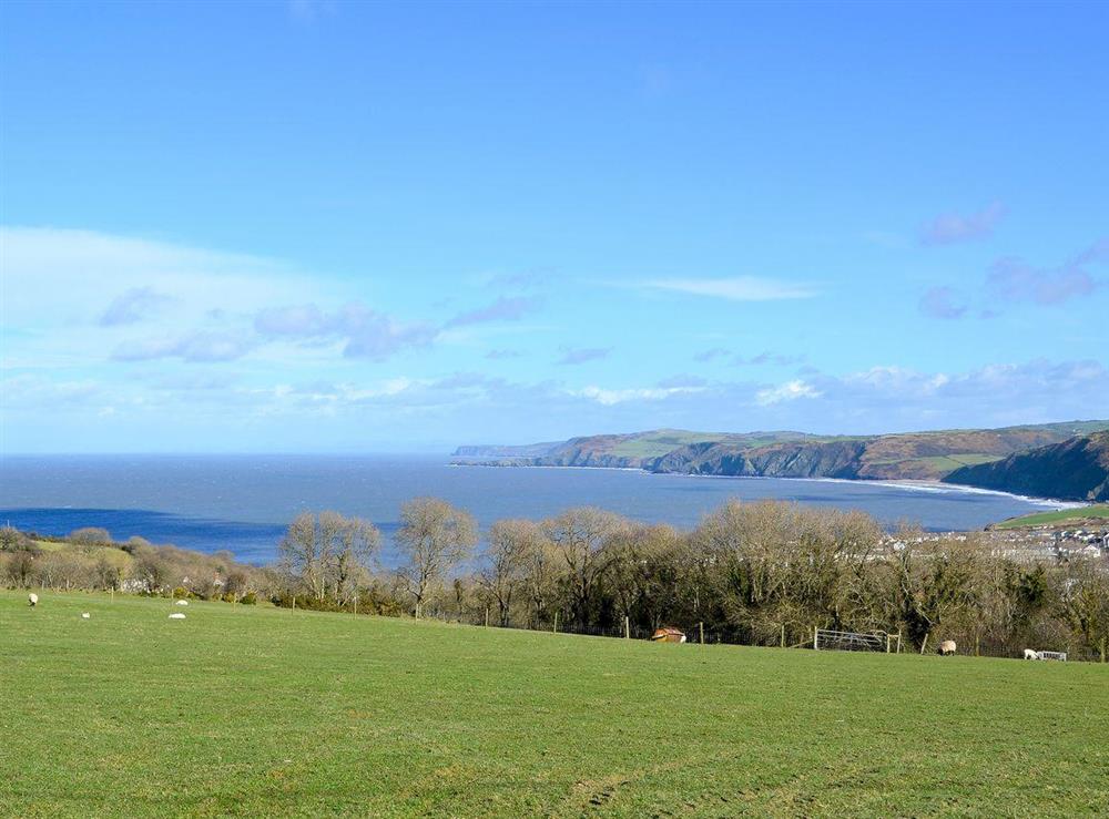 Ceredigion coastline (photo 2) at Corlan in Llanfarian, near Aberystwyth, Dyfed