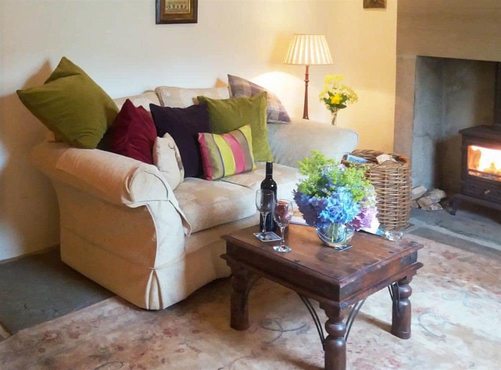 Living room at Corner Cottage in Bakewell, Derbyshire., Great Britain