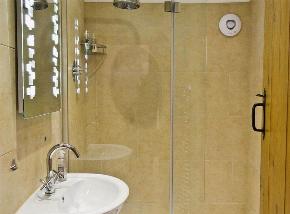 Shower room at Corner Cottage in Bakewell, Derbyshire., Great Britain