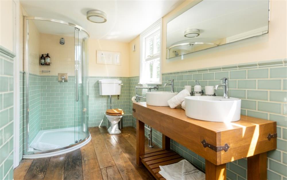This is the bathroom at Corner Cottage in Ringwood
