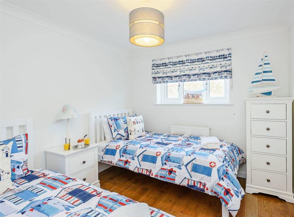 Comfortable twin bedroom at Corner House in East Runton, Norfolk