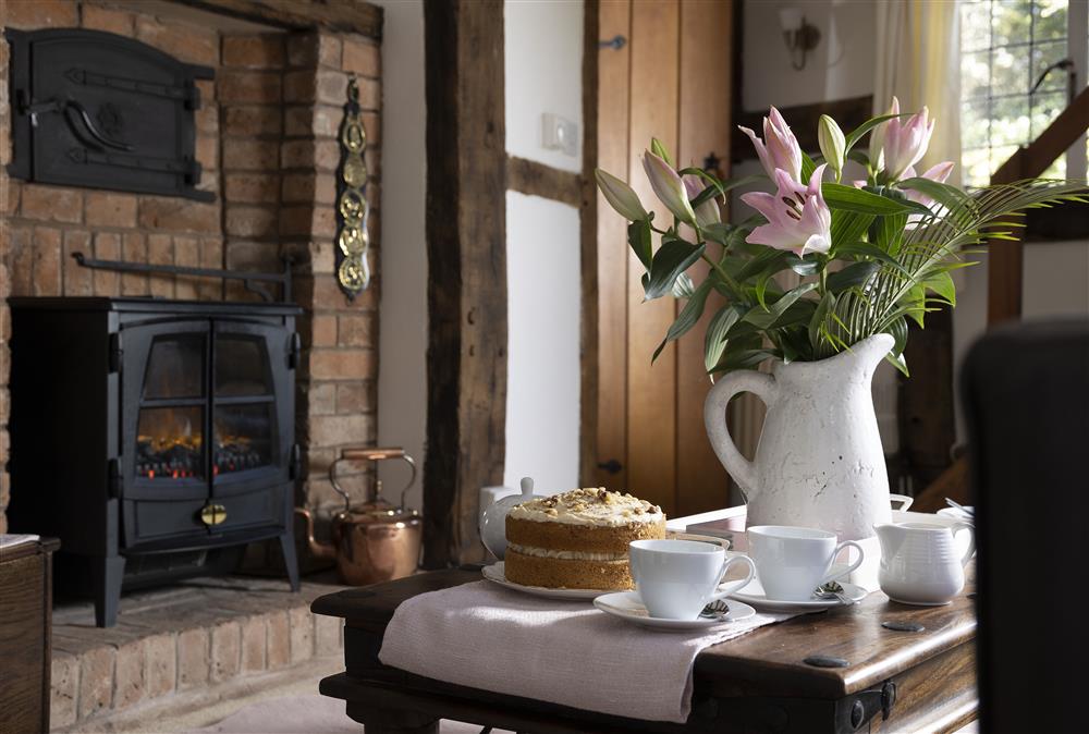 The perfect spot for afternoon tea at Corner Thatch, Abbots Morton