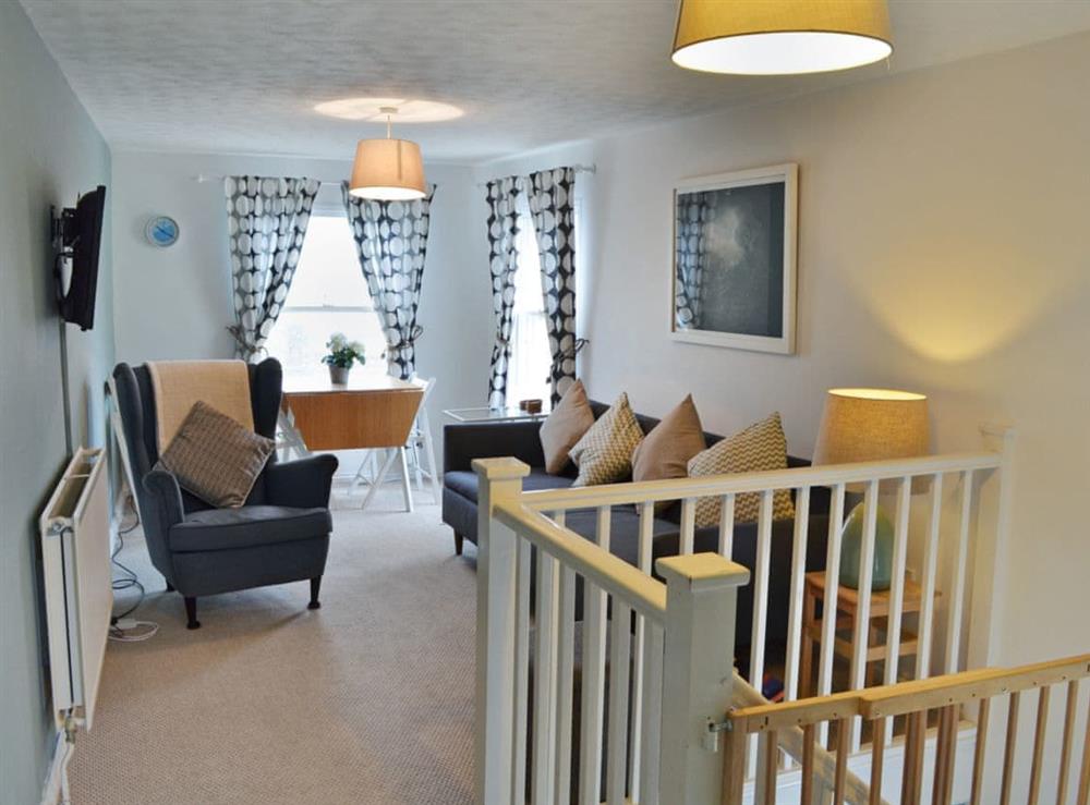 Tastefully furnished living/dining room at Corner View in Broadstairs, Kent