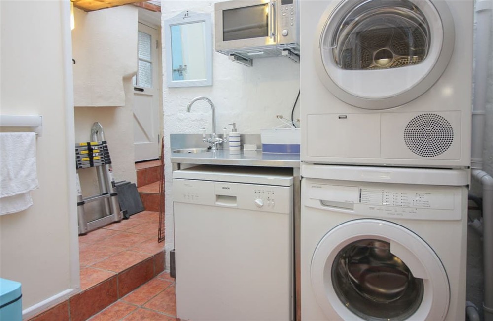 Utility room at Cornerstone Cottage in Mousehole, Cornwall