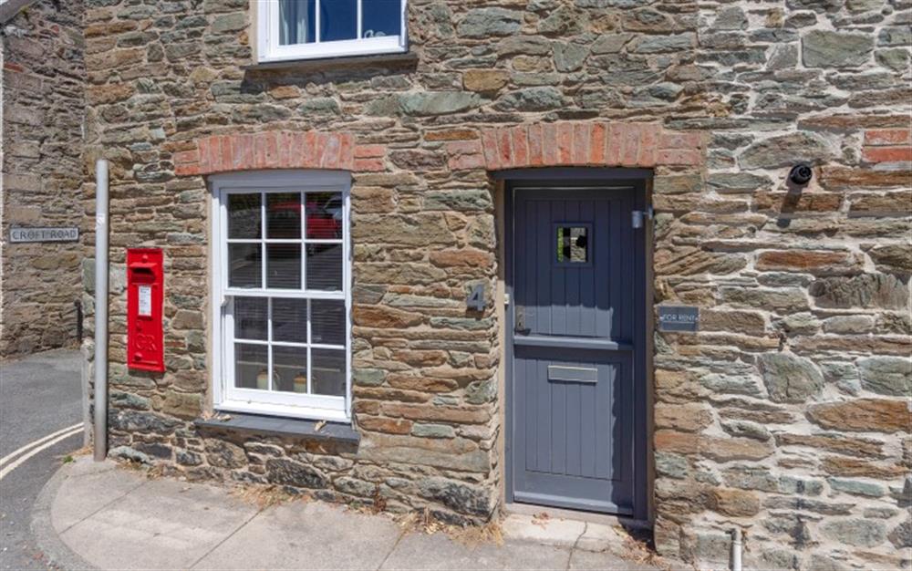 The front entrance  at Cornerstone Cottage in Salcombe