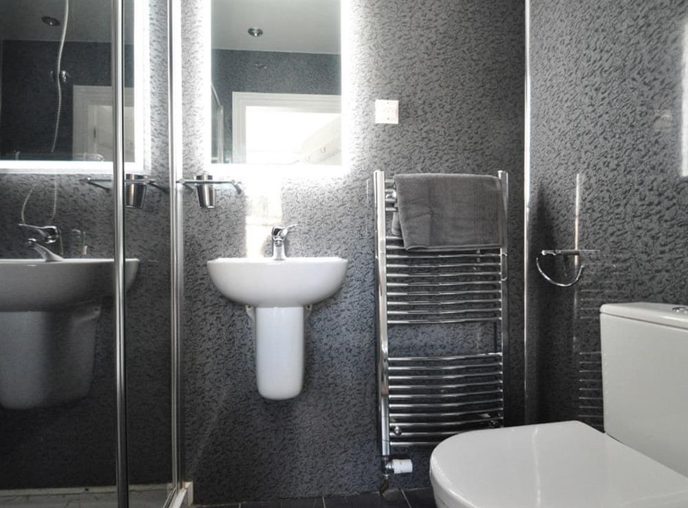Shower room at Cornerstones in Ambleside, Cumbria