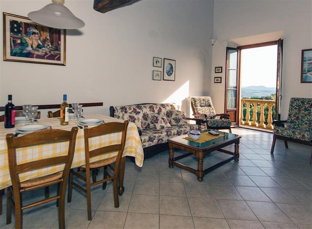 Living area at Corneto 3 in Pomarance, Italy