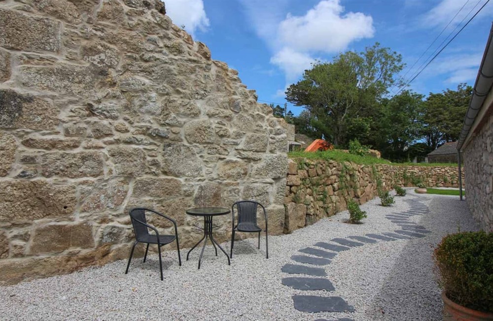 Outdoor area at Cornish Billys Barn in Marazion, Cornwall