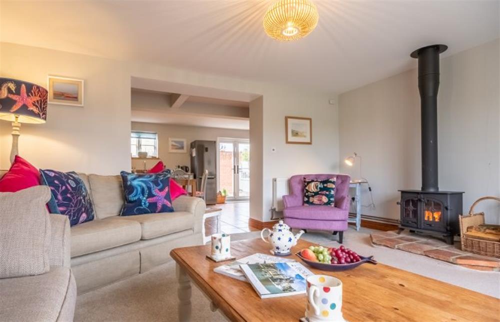 A charming, comfortable and cheery sitting room at Cornloft Cottage, South Creake near Fakenham