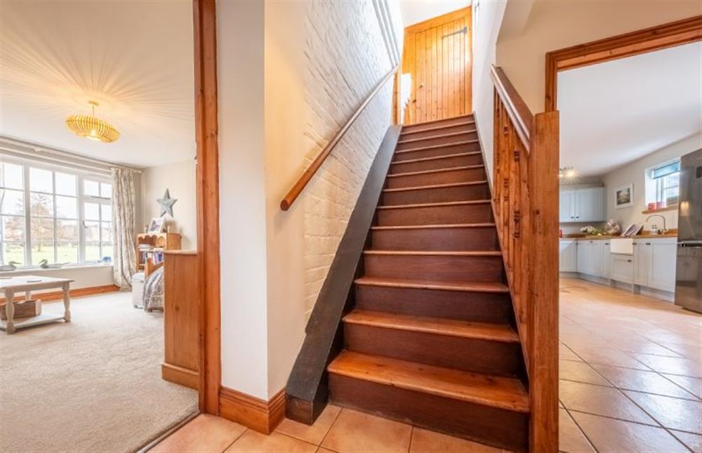 Stairs to the first floor at Cornloft Cottage, South Creake near Fakenham