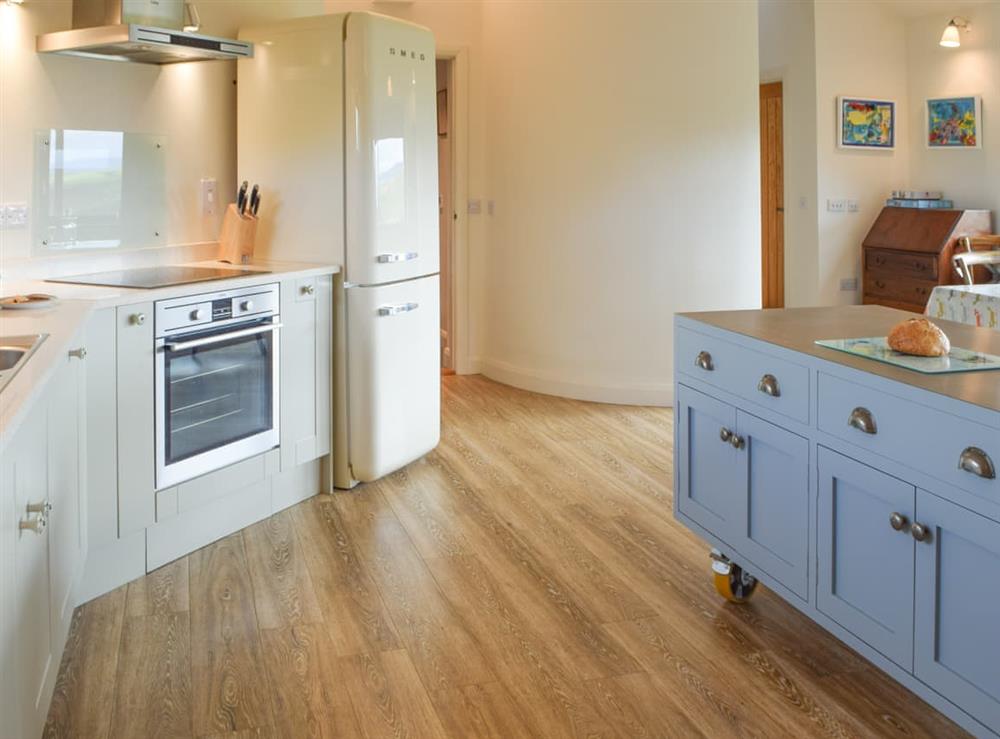 Kitchen area at Corputechan Cottage in Campbeltown, Argyll