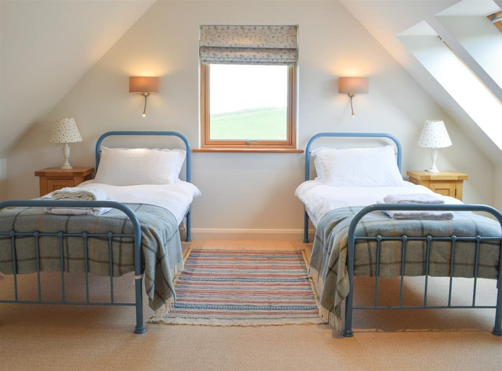 Twin bedroom at Corputechan Cottage in Campbeltown, Argyll