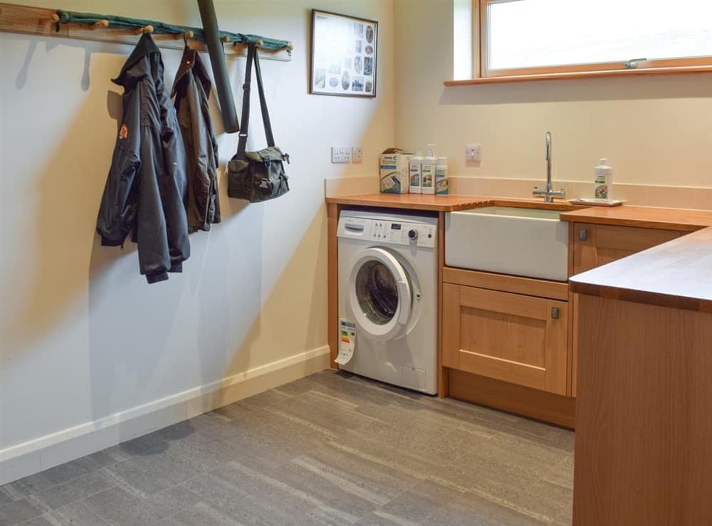 Utility room at Corputechan Cottage in Campbeltown, Argyll