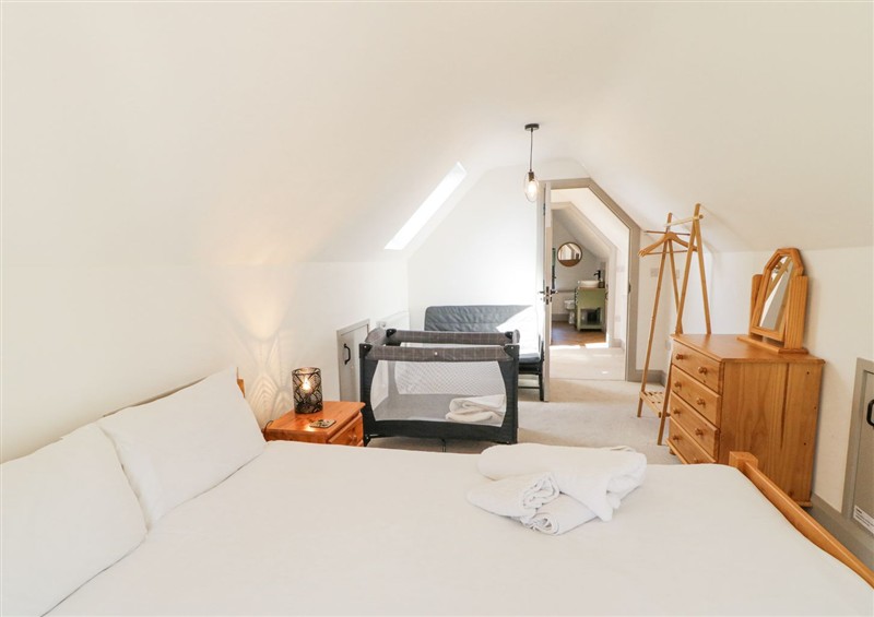 One of the bedrooms at Corradillar Quay Cottage, Lisnaskea