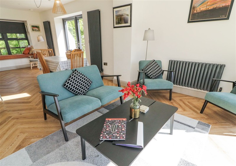 Relax in the living area at Corradillar Quay Cottage, Lisnaskea