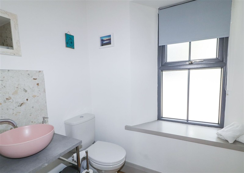 This is the bathroom at Corradillar Quay Cottage, Lisnaskea