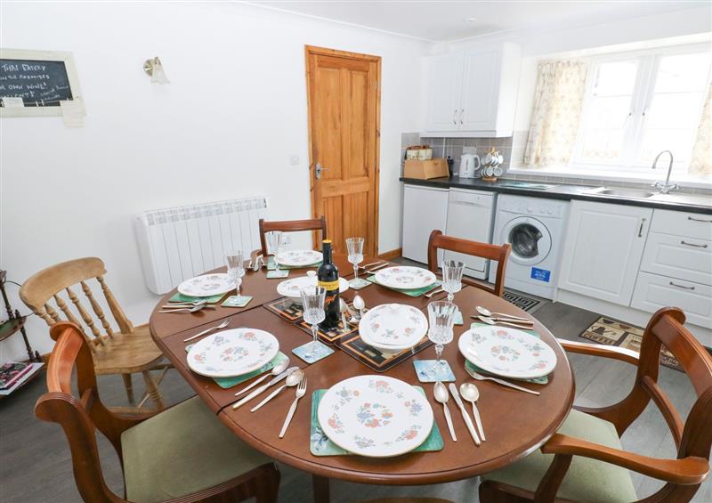 The dining area at Corran Cottage, Laugharne