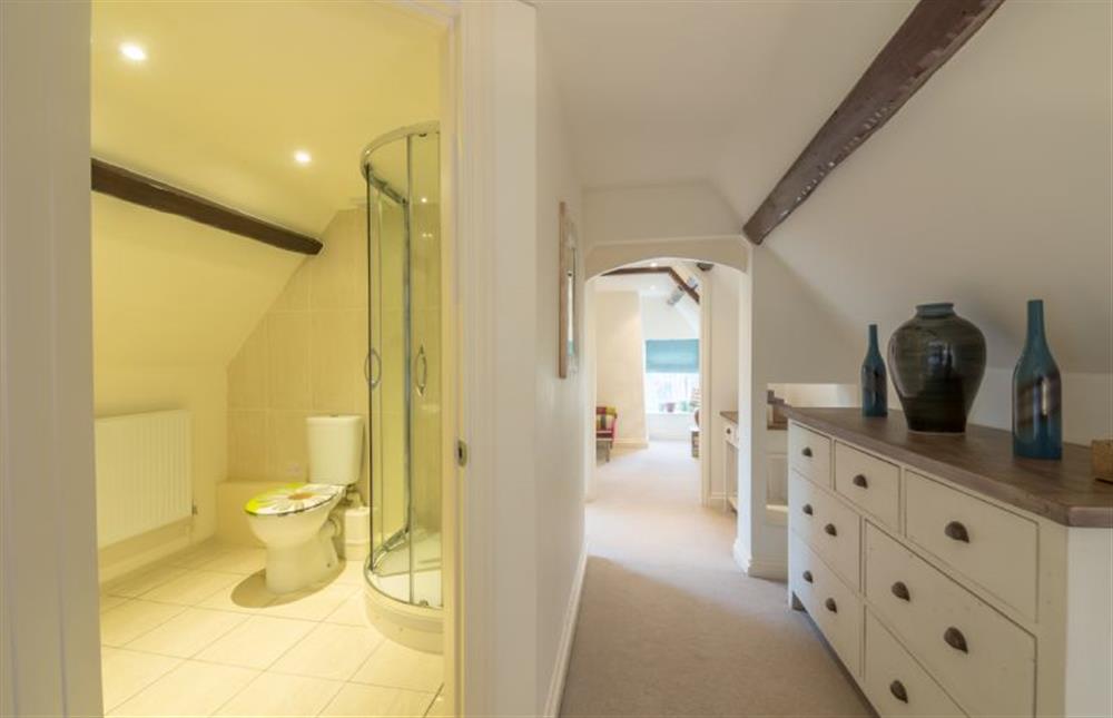 Second floor master bedroom en-suite at Correos House, East Rudham near Kings Lynn