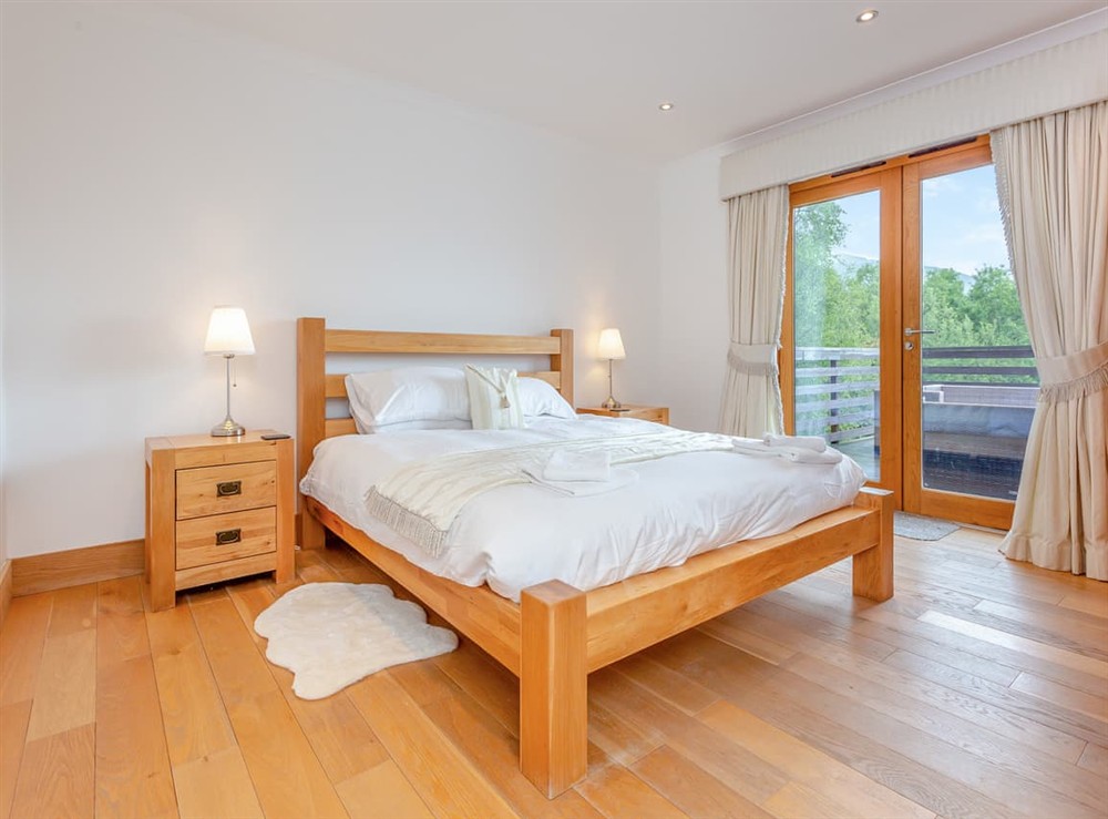Double bedroom at Corrie Burn Villa in Ullapool, Ross-Shire