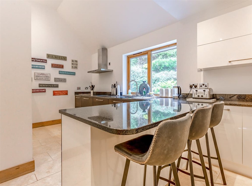 Kitchen at Corrie Burn Villa in Ullapool, Ross-Shire
