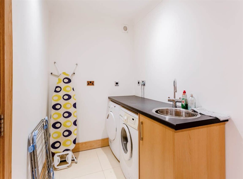 Utility room at Corrie Burn Villa in Ullapool, Ross-Shire
