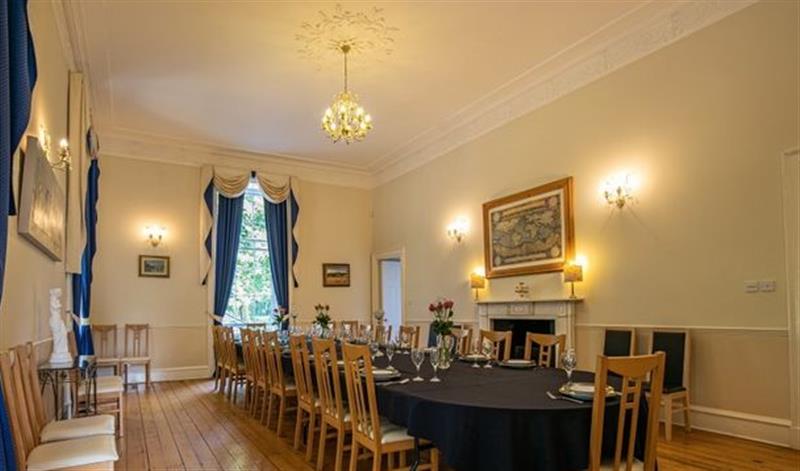 The dining area at Cortes House, Fraserburgh