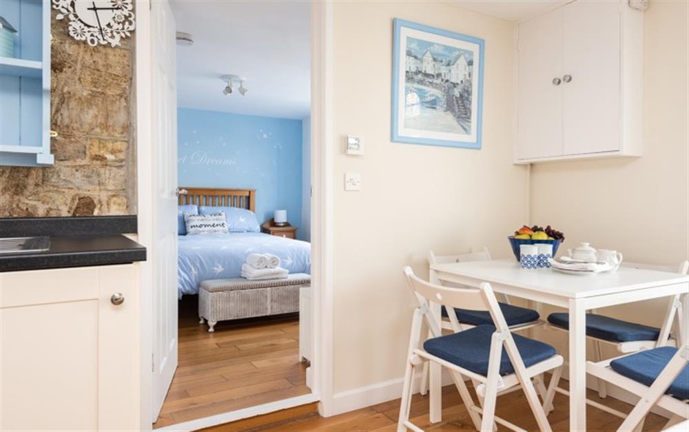 View to the bedroom at Cosy Corner in Lyme Regis