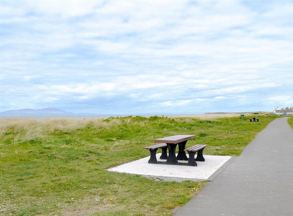 Allonby bay, a vast sand and shingle beach at Cosy Cottage in Allonby, near Maryport, Cumbria